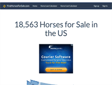 Tablet Screenshot of findhorsesforsale.com